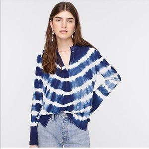 J. Crew Tie-Dye Silk Tunic